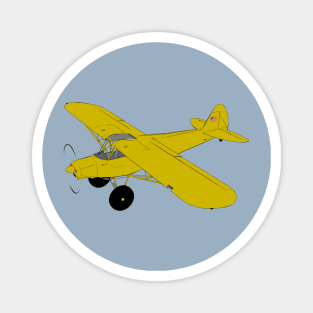Piper J-3 Cub - Taildragger General Aviation Airplane Magnet